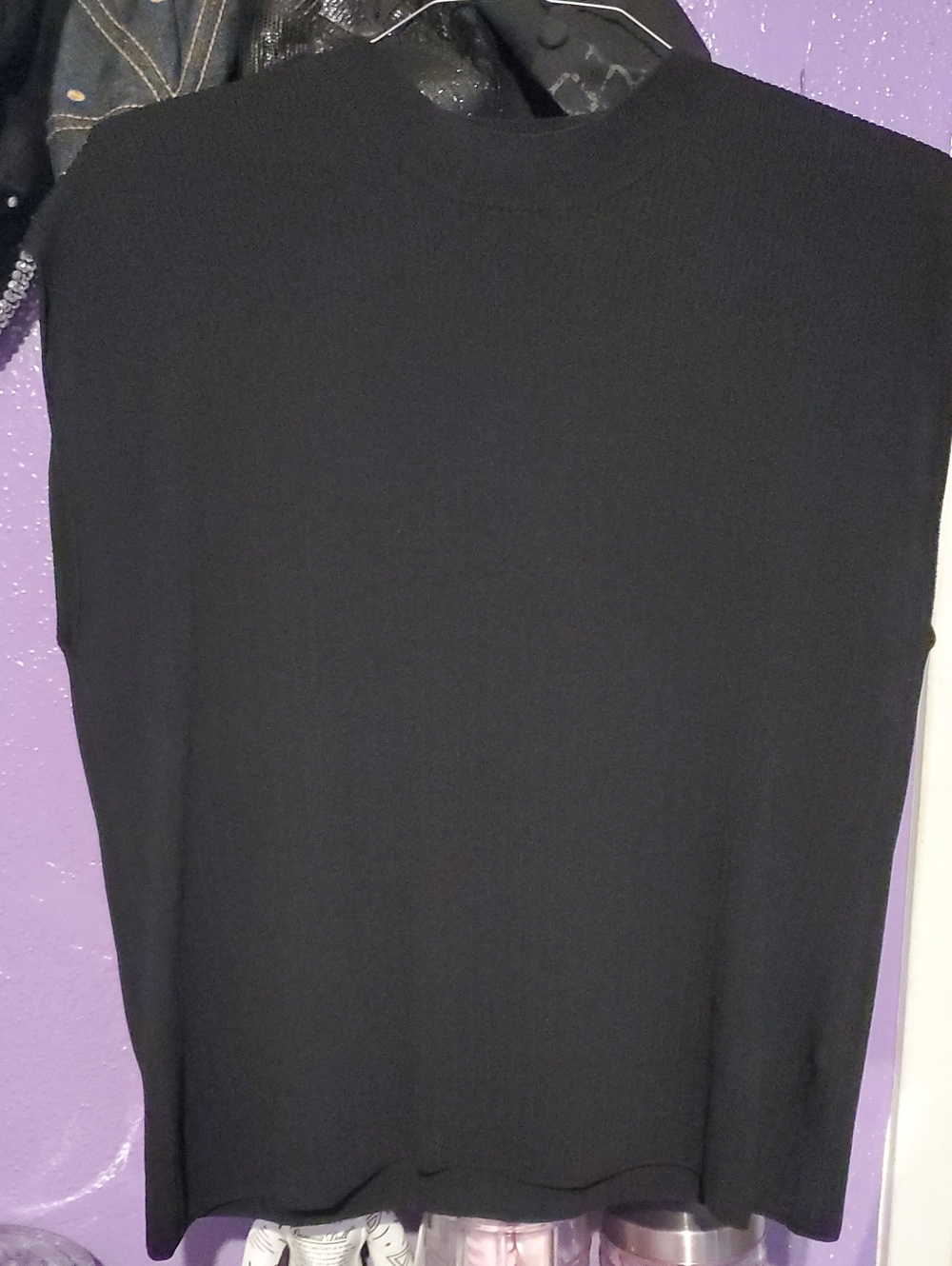 Ella Black Sleeveless Knit Sweater